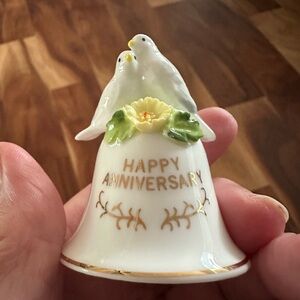 Happy Anniversary 1976 Enesco bone china bell